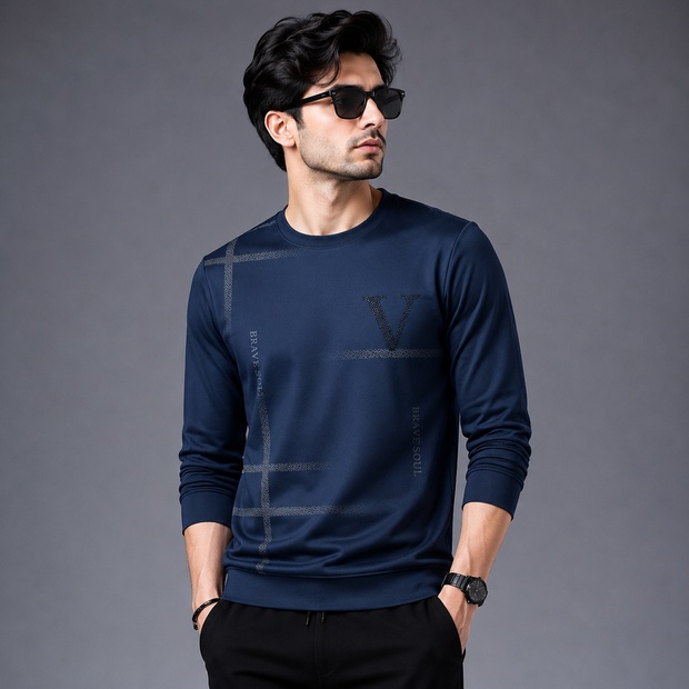 Polyester Full Sleeve Tshirt For Men