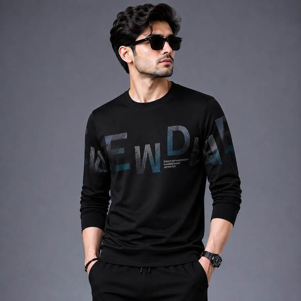 Polyester Full Sleeve Tshirt For Men