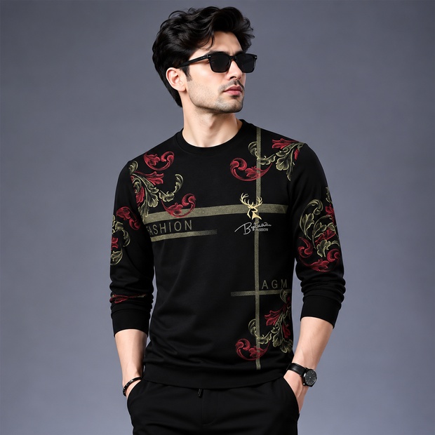Polyester Full Sleeve Tshirt For Men