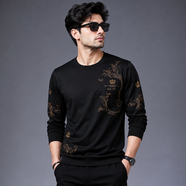 Polyester Full Sleeve Tshirt For Men