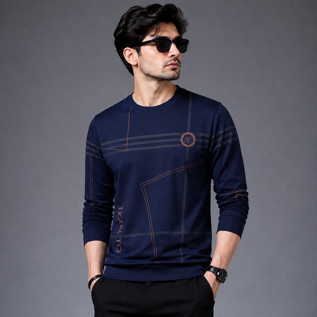 Polyester Full Sleeve Tshirt For Men