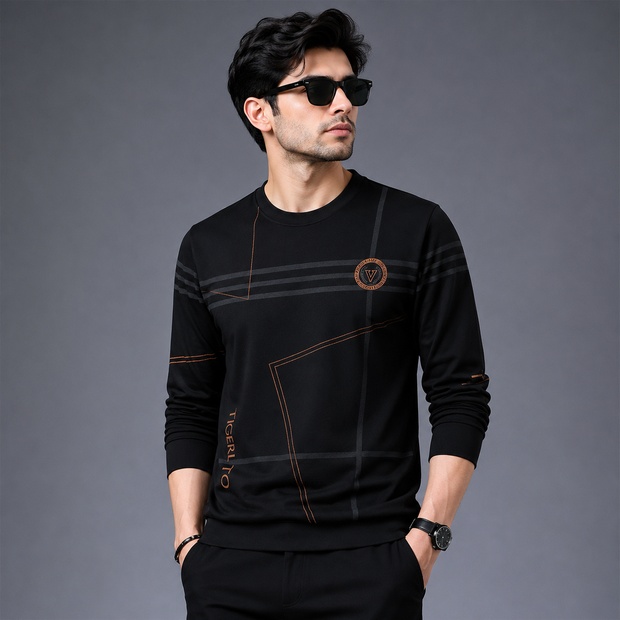Polyester Full Sleeve Tshirt For Men