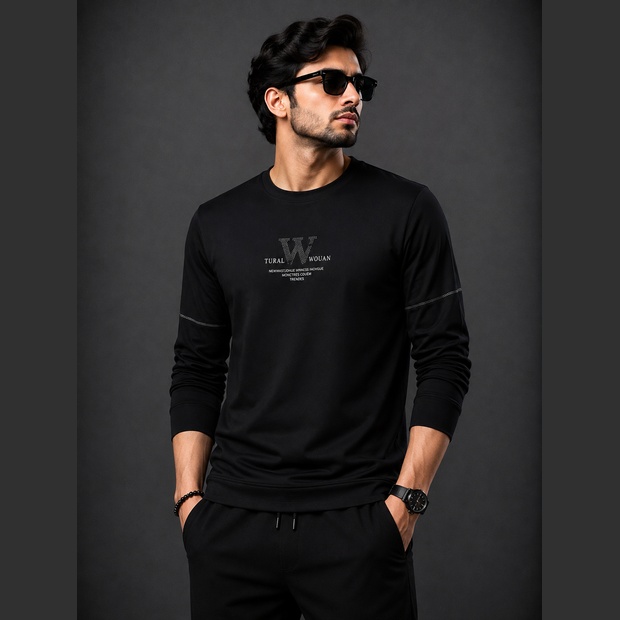 Polyester Full Sleeve Tshirt For Men
