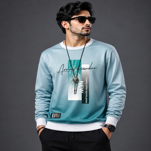 Polyester Full Sleeve Tshirt For Men