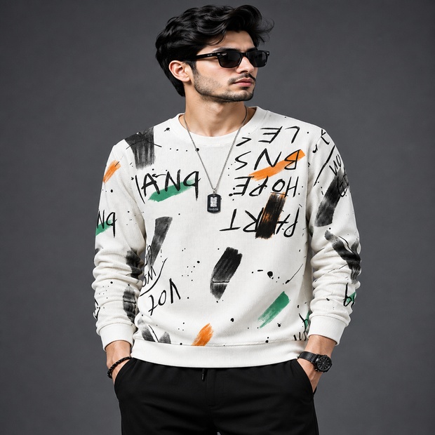 Polyester Full Sleeve Tshirt For Men